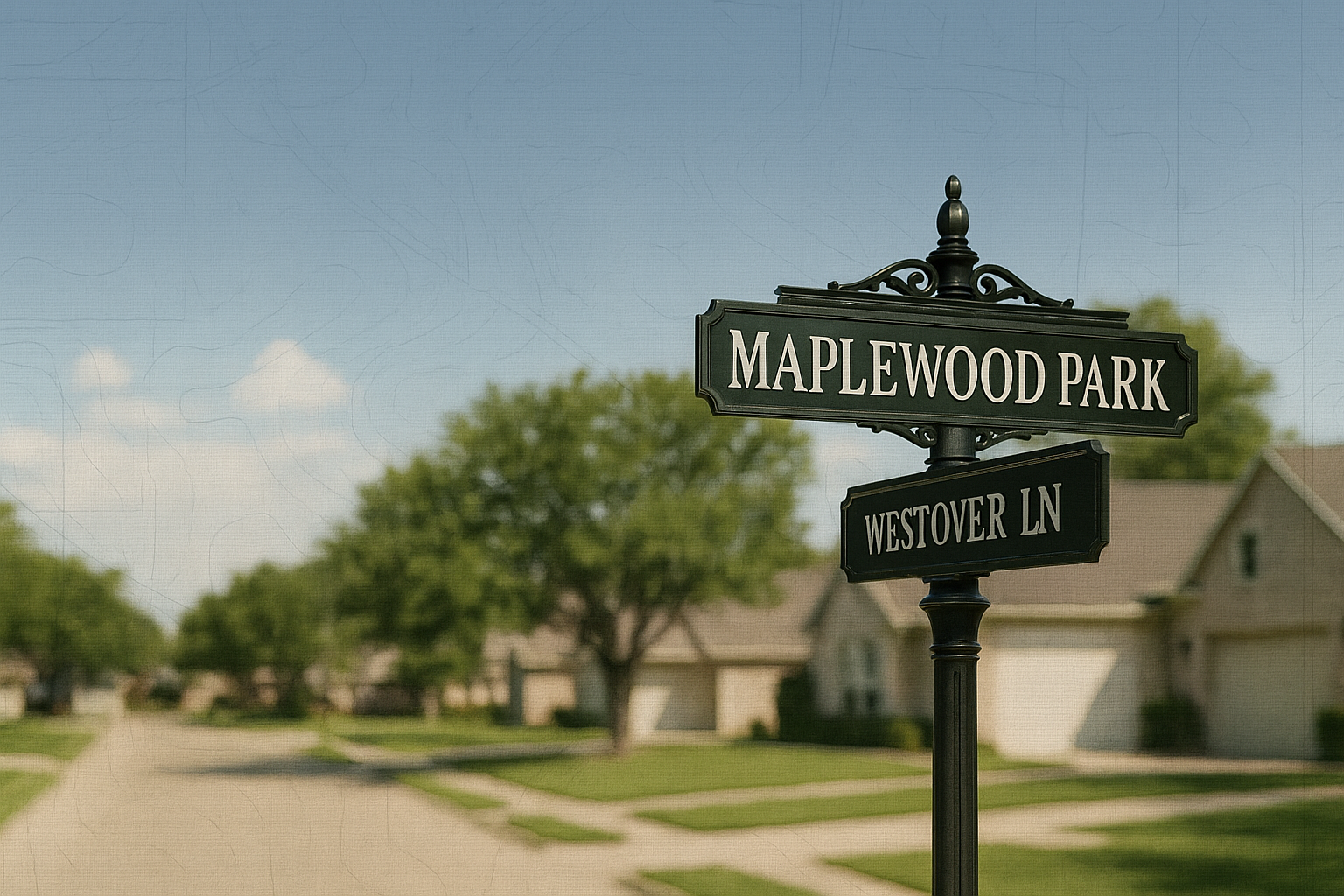 Neighborhood signage project in North Texas by Identitec